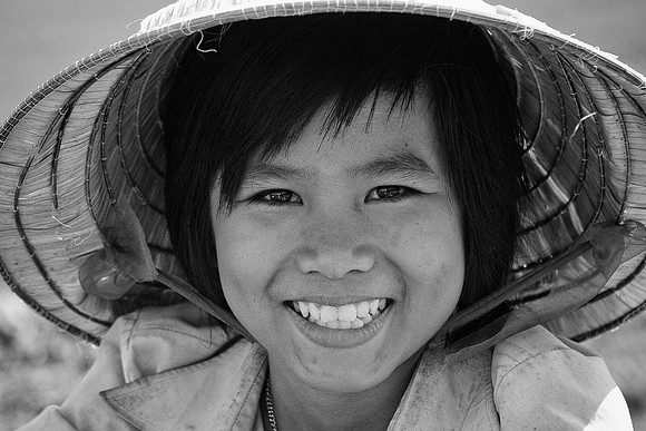 Bright eyes and large smile!