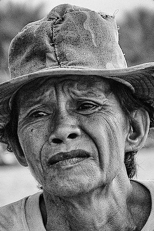 Pensive expression