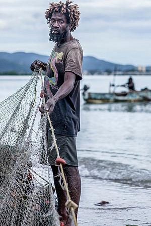 Fisherman at Catherine Hall