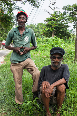 M. Barrington & his friend, gardener at J+ school